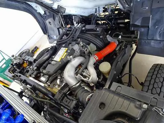 【年次点検済】フォワード 2.3t 標準ベッドレス タダノ4段クレーン付 210ps