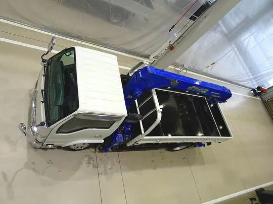 【年次点検済】エルフ 3t 高床 標準ロング タダノ4段クレーン付