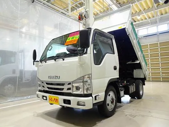 エルフ 2t 4WD FFL 強化ダンプ 未使用車