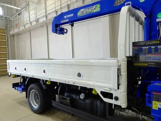 【年次点検済】エルフ 3t 高床 標準ロング タダノ4段クレーン付