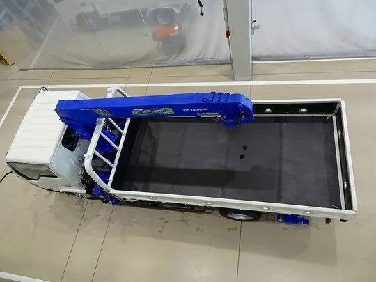 【年次点検済】エルフ 3t 高床 標準ロング タダノ4段クレーン付