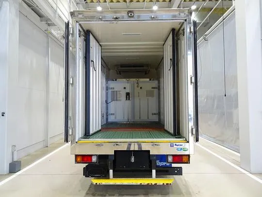 デュトロ 1.5t FJL 標準セミロング 低温冷凍車 2室式 左右サイドドア 総重量5t未満