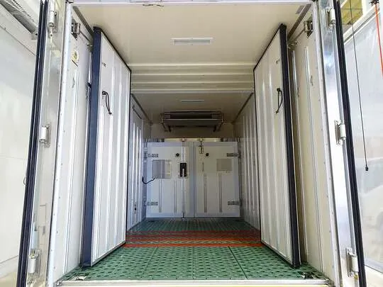 デュトロ 1.5t FJL 標準セミロング 低温冷凍車 2室式 左右サイドドア 総重量5t未満