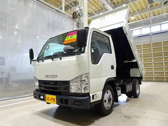 エルフ 2t 4WD FFL 強化ダンプ 未使用車