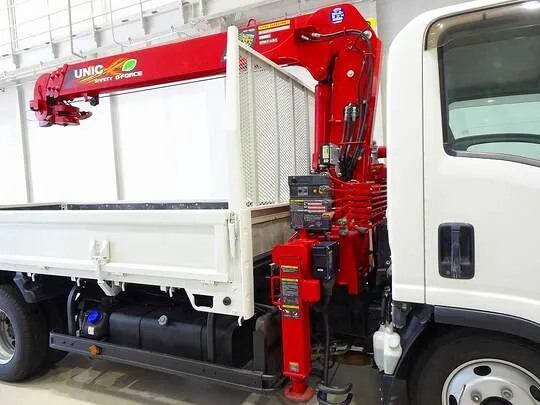 エルフ 2t 高床 標準ロング ユニック4段クレーン付