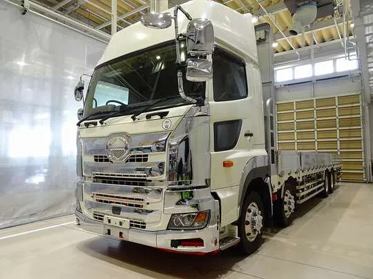 プロフィア 13.5t 4軸 アルミブロック 平ボデー 総輪エアサス 410ps