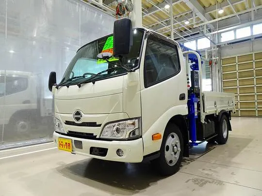 【年次点検済】デュトロ 3t FJL 標準 タダノ3段クレーン付