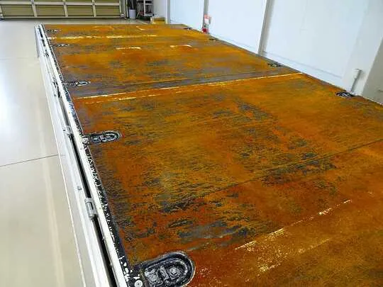 キャンター 4.35t 全低床 ワイドロング アルミブロック 平ボデー