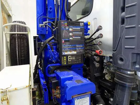 エルフ 2.95t 高床 ワイドロング タダノ4段クレーン付/ダンプ カスタムグレード